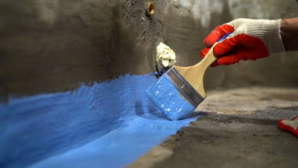 Commercial Waterproofing project at a Chatham, IL business property by SJ Waterproofing Pros